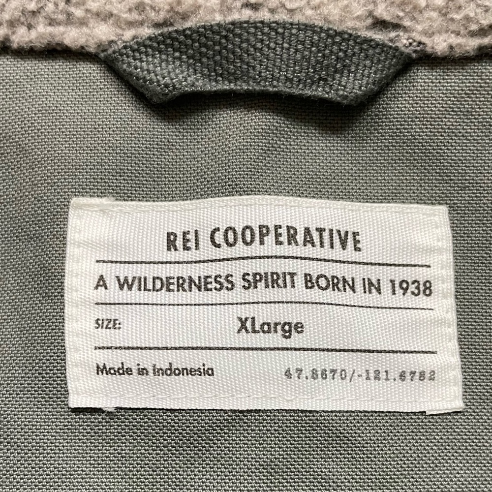 Women's REI COOPERATIVE Light Olive Green TRAILSMITH Canvas HIKING JACKET  XL - Picture 4 of 11